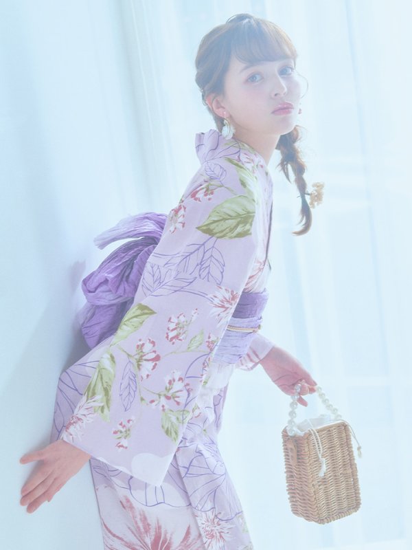 画像8: 【即日発送】ニュアンス朝顔ピンク浴衣  【浴衣３点セット 浴衣/帯/下駄】[YMT]