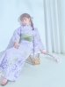 画像15: 【即日発送】くすみパープル藤の花浴衣  【浴衣３点セット 浴衣/帯/下駄】OBI-g-500-kj-6-GR / HIMO-900-yn-5-IV / HEKO-800-sb-5-W / YA-1029-wk-MVPL / GETA-01-kj-7-P[YMT]
