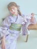 画像23: 【即日発送】くすみパープル藤の花浴衣  【浴衣３点セット 浴衣/帯/下駄】OBI-g-500-kj-6-GR / HIMO-900-yn-5-IV / HEKO-800-sb-5-W / YA-1029-wk-MVPL / GETA-01-kj-7-P[YMT]