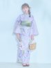 画像4: 【即日発送】くすみパープル藤の花浴衣  【浴衣３点セット 浴衣/帯/下駄】OBI-g-500-kj-6-GR / HIMO-900-yn-5-IV / HEKO-800-sb-5-W / YA-1029-wk-MVPL / GETA-01-kj-7-P[YMT]