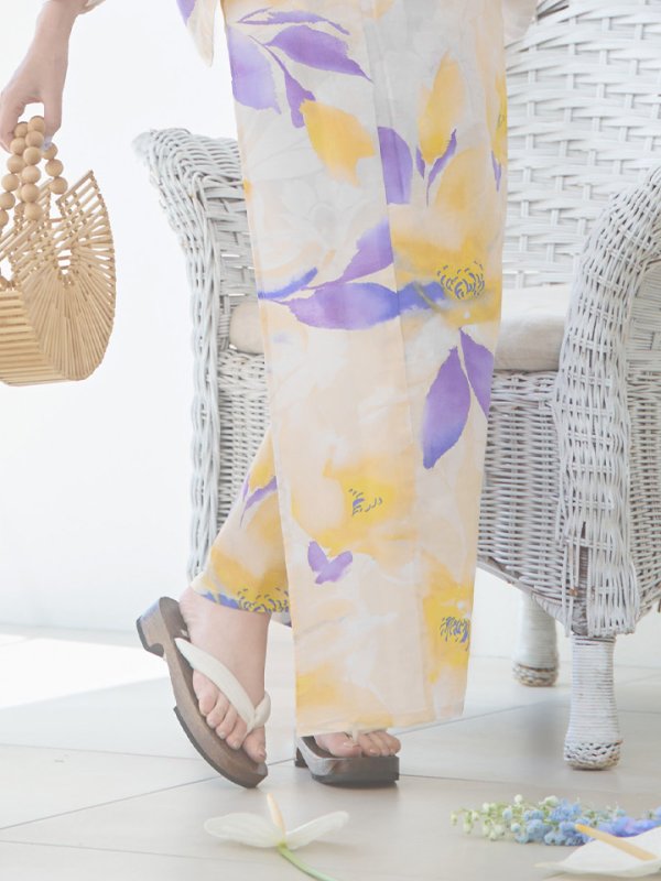 画像23: 【即日発送】鮮やか×大柄フラワー浴衣  【浴衣３点セット 浴衣/帯/下駄】[YMT]