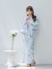 画像10: 【即日発送！】クラシカルローズブルー浴衣  【浴衣３点セット 浴衣/帯/下駄】OBI-g-500-kj-8-GY / HIMO-900-yn-5-IV / HEKO-800-sb-5-W / YA-1079-kj-6-W / YA-1017-am-W / GETA-03-ok-2-P [YMT]