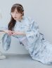 画像11: 【即日発送！】クラシカルローズブルー浴衣  【浴衣３点セット 浴衣/帯/下駄】OBI-g-500-kj-8-GY / HIMO-900-yn-5-IV / HEKO-800-sb-5-W / YA-1079-kj-6-W / YA-1017-am-W / GETA-03-ok-2-P [YMT]