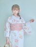 画像7: 【即日発送】水彩ピンクフラワー浴衣 OBI-siwa-200-kj-8-P / HIMO-907-wk-W / HEKO-800-sb-5-W / YA-1024-wk-P / GETA-02-ok-5-P[YMT]