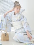 【即日発送】アイシーリリーフラワー浴衣 OBI-siwa-202-ok-5-IV / HIMO-900-yn-5-IV / HEKO-800-sb-5-W / YA-1079-kj-7-W / GETA-02-ok-2-IV [YMT]