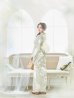 画像8: 【即日発送】くすみグリーン×ホワイトフラワー浴衣 OBI-siwa-202-ok-5-IV  / HIMO-900-yn-5-IV / HEKO-800-sb-5-W / YA-81-kn-W / YA-68-kn-YEBE / GETA-02-ok-2-IV/ [YMT]