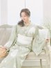 画像9: 【即日発送】くすみグリーン×ホワイトフラワー浴衣 OBI-siwa-202-ok-5-IV  / HIMO-900-yn-5-IV / HEKO-800-sb-5-W / YA-81-kn-W / YA-68-kn-YEBE / GETA-02-ok-2-IV/ [YMT]