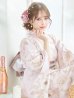 画像14: 【即日発送】ピンクベージュ×ホワイトローズ浴衣  【浴衣３点セット 浴衣/帯/下駄】siwa-36ok / HIMO-903-kj-W02 / HEKO-800-sb-5-W / YA-74-kn-P / YA-001-am-W / GETA-02-ok-5-P / [YMT]