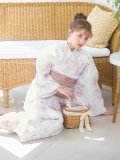 【即日発送】アイシーピンクフラワー浴衣 OBI-siwa-200-kj-8-P / HIMO-903-kj-W / HEKO-800-sb-5-W / YA-1024-wk-P / GETA-02-ok-5-P[YMT]