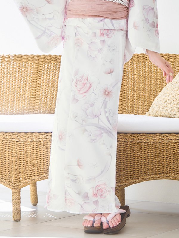 画像20: 【即日発送】アイシーピンクフラワー浴衣  【浴衣３点セット 浴衣/帯/下駄】[YMT]