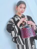 画像9: 【即日発送！】ストライプ×フラワーレトロ浴衣  【浴衣３点セット 浴衣/帯/下駄】[YMT]