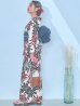 画像12: 【即日発送】ネイビー＆レッドフラワーモダン浴衣  【浴衣３点セット 浴衣/帯/下駄】siwa-724ok / HIMO-900-yn-1-B / HEKO-800-sb-5-W / YA-1027-wk-R / GETA-02-ok-7-R[YMT]