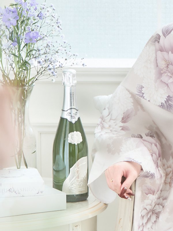 画像15: 【即日発送】くすみカラー×パープルダリア浴衣  【浴衣３点セット 浴衣/帯/下駄】[YMT]