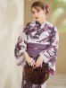 画像5: 白地×ピンクの蓮の花浴衣  【浴衣３点セット 浴衣/帯/下駄】OBI-siwa-201-wk-1-LV / HIMO-902-kj-5-RosePK / HEKO-800-sb-5-W / YA-1027-wk-PL / GETA-02-ok-8-RoseP[YMT]