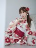 画像15: 古典レトロ椿浴衣  【浴衣３点セット 浴衣/帯/下駄】OBI-siwa-201-wk-3-WR / HIMO-902-kj-5-RosePK / HEKO-800-sb-5-W / YA-1027-wk-R / GETA-02-ok-8-RoseP[YMT]