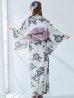 画像13: 古典ロマン牡丹浴衣  【浴衣３点セット 浴衣/帯/下駄】OBI-siwa-201-wk-1-LV / HIMO-900-yn-5-IV / HEKO-800-sb-5-W / YA-948-kj-NV / GETA-01-kj-2-BL[YMT]