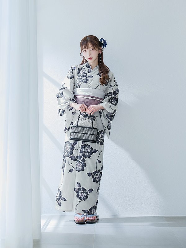 画像4: 【即日発送】古典ロマン牡丹浴衣  【浴衣３点セット 浴衣/帯/下駄】[YMT]