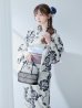 画像7: 古典ロマン牡丹浴衣  【浴衣３点セット 浴衣/帯/下駄】OBI-siwa-201-wk-1-LV / HIMO-900-yn-5-IV / HEKO-800-sb-5-W / YA-948-kj-NV / GETA-01-kj-2-BL[YMT]