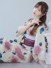 画像1: 【即日発送】はいからピンクの紫陽花浴衣  【浴衣３点セット 浴衣/帯/下駄】OBI-siwa-201-wk-4-PL / HIMO-900-yn-8-P / HEKO-800-sb-5-W / YA-954-kj-P / YA-1017-am-W / GETA-01-kj-7-P [YMT] (1)
