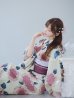 画像6: 【即日発送】はいからピンクの紫陽花浴衣  【浴衣３点セット 浴衣/帯/下駄】OBI-siwa-201-wk-4-PL / HIMO-900-yn-8-P / HEKO-800-sb-5-W / YA-954-kj-P / YA-1017-am-W / GETA-01-kj-7-P [YMT]