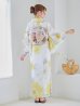 画像19: ヘルシー油彩牡丹浴衣  【浴衣３点セット 浴衣/帯/下駄】OBI-g-500-kj-7-GYGE / HIMO-900-yn-7-MOC / HEKO-800-sb-11-MOC / YA-1026-kn-W / GETA-01-kj-5-MOC/ [YMT]