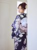 画像12: 【即日発送】クラシカルフラワーブーケ浴衣  【浴衣３点セット 浴衣/帯/下駄】[OF04] (12)