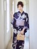 画像3: 【即日発送】クラシカルフラワーブーケ浴衣  【浴衣３点セット 浴衣/帯/下駄】[OF04] (3)