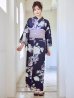 画像4: 【即日発送】クラシカルフラワーブーケ浴衣  【浴衣３点セット 浴衣/帯/下駄】[OF04] (4)