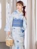 画像12: 【即日発送】蒼華に咲く牡丹浴衣  【浴衣３点セット 浴衣/帯/下駄】[YMT]