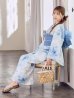 画像19: 【即日発送】蒼華に咲く牡丹浴衣  【浴衣３点セット 浴衣/帯/下駄】[YMT]