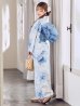 画像6: 【即日発送】蒼華に咲く牡丹浴衣  【浴衣３点セット 浴衣/帯/下駄】[YMT]