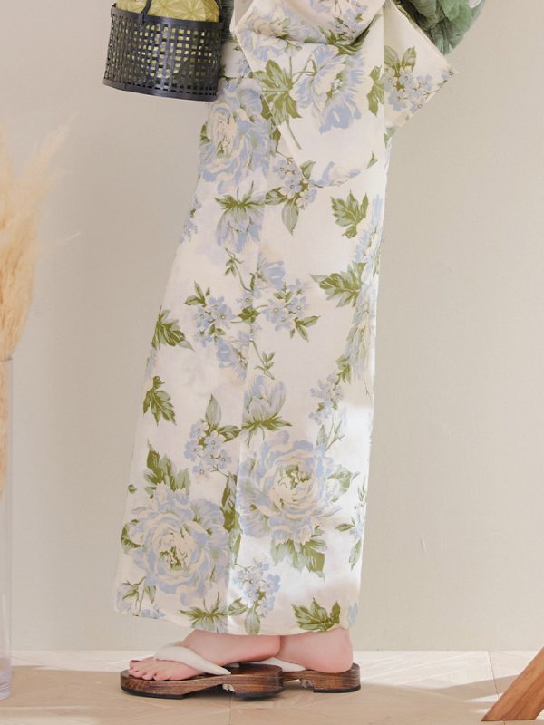 画像18: 【即日発送】ウォームミント浴衣  【浴衣３点セット 浴衣/帯/下駄】[YMT]