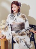 【予約 / 5月中旬発送予定】陽彩向日葵の水彩浴衣 OBI-g-500-kj-12-MOC / HIMO-900-yn-7-MOC / HEKO-800-sb-11-MOC / YA-74-kn-MVPL / GETA-02-ok-4-MOC/ [o/YMT]