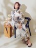 画像10: 陽彩向日葵の水彩浴衣  【浴衣３点セット 浴衣/帯/下駄】OBI-g-500-kj-12-MOC / HIMO-900-yn-7-MOC / HEKO-800-sb-11-MOC / YA-74-kn-MVPL / GETA-02-ok-4-MOC/ [YMT]