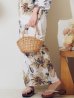 画像18: 陽彩向日葵の水彩浴衣  【浴衣３点セット 浴衣/帯/下駄】OBI-g-500-kj-12-MOC / HIMO-900-yn-7-MOC / HEKO-800-sb-11-MOC / YA-74-kn-MVPL / GETA-02-ok-4-MOC/ [YMT]
