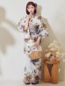 画像4: 陽彩向日葵の水彩浴衣  【浴衣３点セット 浴衣/帯/下駄】OBI-g-500-kj-12-MOC / HIMO-900-yn-7-MOC / HEKO-800-sb-11-MOC / YA-74-kn-MVPL / GETA-02-ok-4-MOC/ [YMT]
