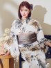 画像6: 陽彩向日葵の水彩浴衣  【浴衣３点セット 浴衣/帯/下駄】OBI-g-500-kj-12-MOC / HIMO-900-yn-7-MOC / HEKO-800-sb-11-MOC / YA-74-kn-MVPL / GETA-02-ok-4-MOC/ [YMT]