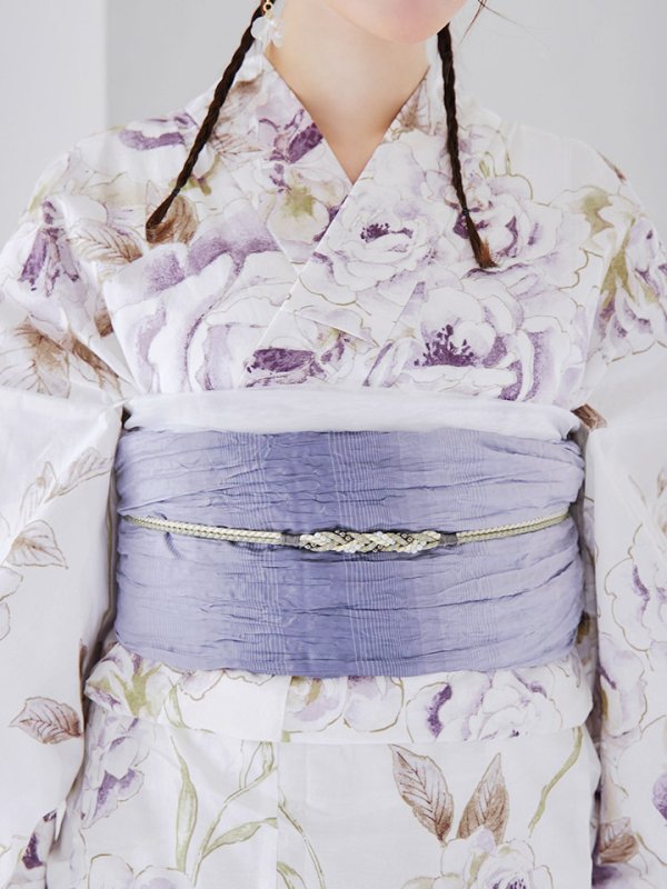 画像16: 【即日発送】藤霞のアンティークローズ浴衣  【浴衣３点セット 浴衣/帯/下駄】[YMT]