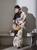 画像10: 【Riuコラボ】【予約 / 6月下旬発送予定】ツートンカラーローズ浴衣 OBI-hira-100-ok-5-GYxSV / HIMO-900-yn-4-GYxGY / YA-951-kn-W / YA-1011-kj-BR  / GETA-01-kj-3-IV [y/YMT]