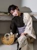 画像13: 【Riuコラボ】【予約 / 6月下旬発送予定】ツートンカラーローズ浴衣 OBI-hira-100-ok-5-GYxSV / HIMO-900-yn-4-GYxGY / YA-951-kn-W / YA-1011-kj-BR  / GETA-01-kj-3-IV [y/YMT]