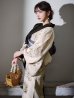 画像2: 【Riuコラボ】【予約 / 6月下旬発送予定】ツートンカラーローズ浴衣 OBI-hira-100-ok-5-GYxSV / HIMO-900-yn-4-GYxGY / YA-951-kn-W / YA-1011-kj-BR  / GETA-01-kj-3-IV [y/YMT] (2)