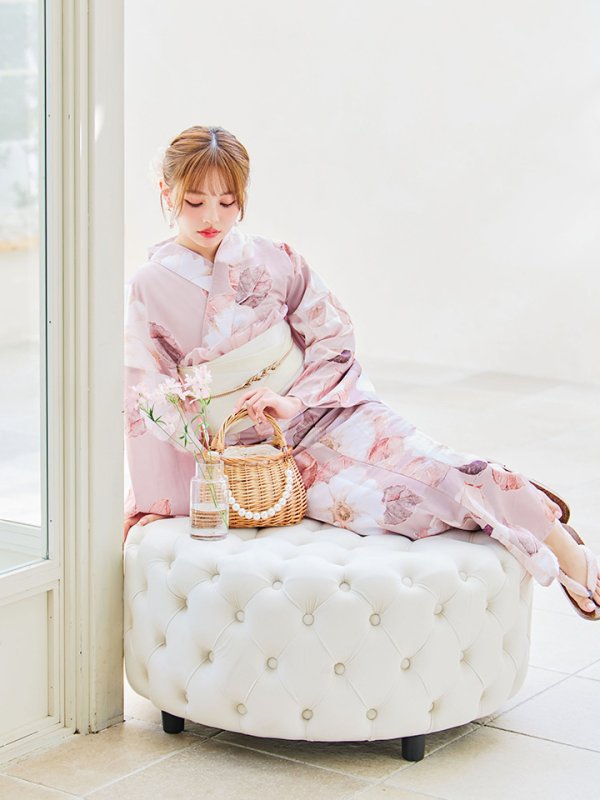 画像10: 【即日発送】【浴衣】 大人スウィートフラワー 薔薇 バラ ローズ 浴衣【浴衣３点セット 浴衣/帯/下駄】[YMT]