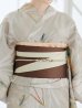 画像15: ヘルシーリーフ柄ベージュ浴衣  【浴衣３点セット 浴衣/帯/下駄】OBI-hira-100-ok-2-BRxBE / HIMO-900-yn-7-MOC / HEKO-800-sb-3-BR / YA-1081-kj-BR / YA-1081-kj-P / GETA-01-kj-5-MOC[YMT]