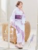 画像12: 【即日発送】アンティークパープルローズ浴衣【浴衣３点セット 浴衣/帯/下駄】OBI-g-500-kj-3-PL / HIMO-902-kj-5-RosePK / HEKO-800-sb-5-WH / YA-73-kn-MVPL / YA-1081-kj-IV / GETA-01-kj-3-IV / [YMT]