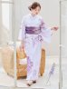 画像4: 【即日発送】アンティークパープルローズ浴衣【浴衣３点セット 浴衣/帯/下駄】OBI-g-500-kj-3-PL / HIMO-902-kj-5-RosePK / HEKO-800-sb-5-WH / YA-73-kn-MVPL / YA-1081-kj-IV / GETA-01-kj-3-IV / [YMT]