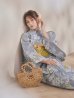 画像13: 【即日発送】グレー×フラワー浴衣  【浴衣３点セット 浴衣/帯/下駄】[OF04] (13)