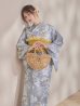 画像18: 【即日発送】グレー×フラワー浴衣  【浴衣３点セット 浴衣/帯/下駄】[OF04] (18)