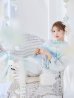画像1: 大柄アイシーミントフラワー浴衣  【浴衣３点セット 浴衣/帯/下駄】OBI-g-500-kj-8-GY / HIMO-900-yn-5-IV / HEKO-800-sb-10-LBL / YA-1082-kj-W / GETA-01-kj-2-BL/ [YMT] (1)