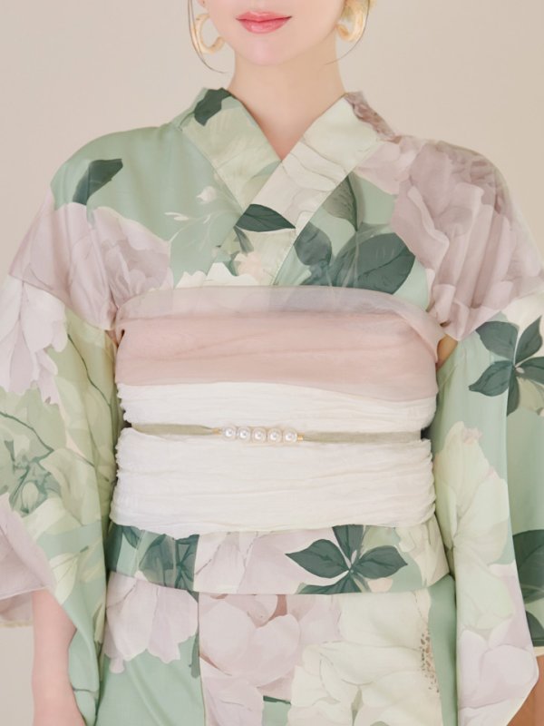 画像18: 【即日発送】アンティークフラワーモダン浴衣  【浴衣３点セット 浴衣/帯/下駄】[YMT]