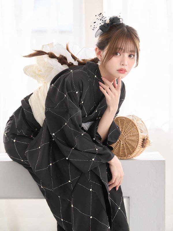 モデル：吉木千沙都（ちぃぽぽ）身長：158cm　着用サイズ：Fサイズ